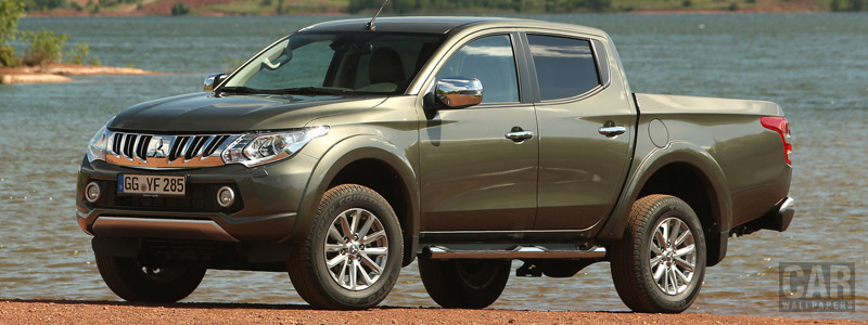 Обои автомобили Mitsubishi L200 Double Cab - 2015 - Car wallpapers