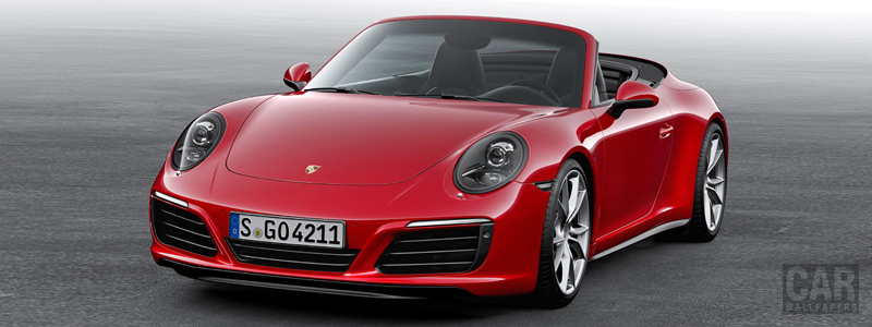Обои автомобили Porsche 911 Carrera 4 Cabriolet - 2015 - Car wallpapers