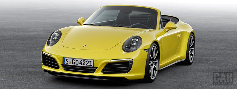 Обои автомобили Porsche 911 Carrera 4S Cabriolet - 2015 - Car wallpapers