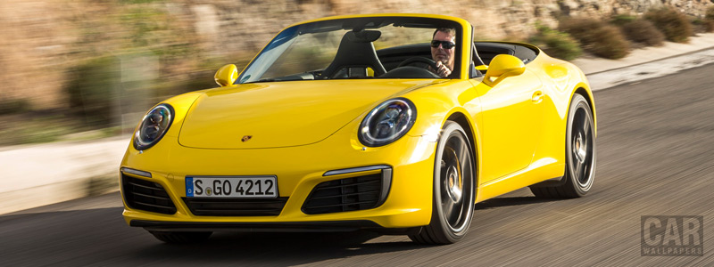 Обои автомобили Porsche 911 Carrera S Cabriolet - 2015 - Car wallpapers