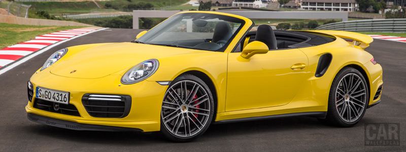 Обои автомобили Porsche 911 Turbo Cabriolet - 2016 - Car wallpapers