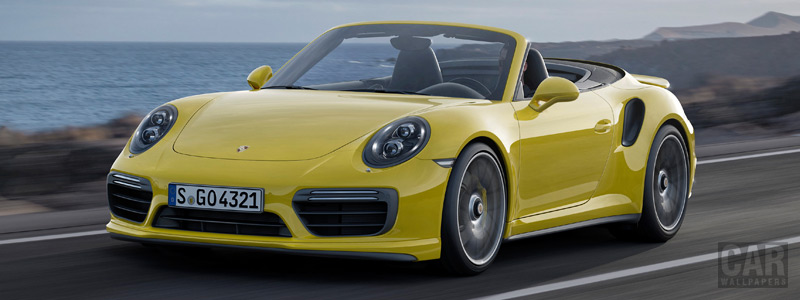 Обои автомобили Porsche 911 Turbo S Cabriolet - 2016 - Car wallpapers