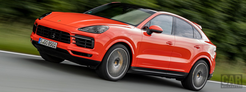 Обои автомобили Porsche Cayenne Coupe (Lava Orange) - 2019 - Car wallpapers