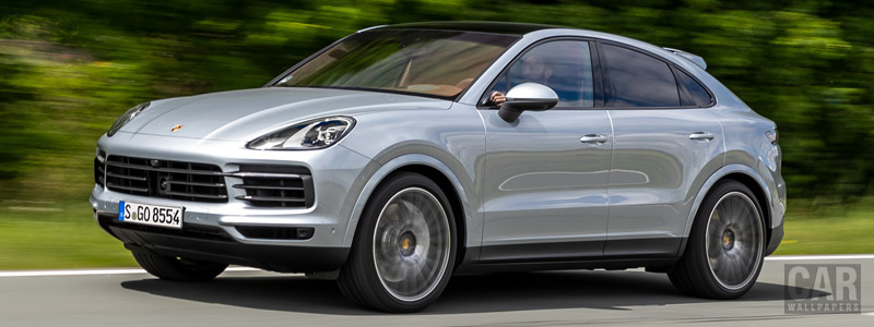 Обои автомобили Porsche Cayenne S Coupe (Dolomite Silver Metallic) - 2019 - Car wallpapers