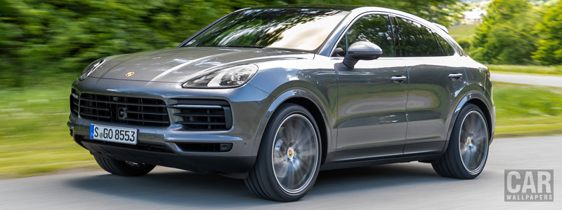 Обои автомобили Porsche Cayenne S Coupe (Quarzite Grey Metallic) - 2019 - Car wallpapers