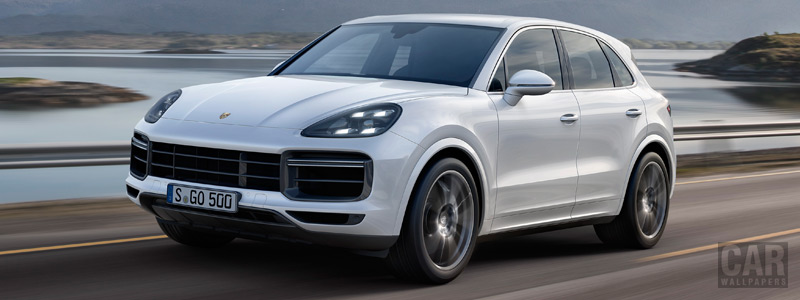 Обои автомобили Porsche Cayenne Turbo - 2017 - Car wallpapers