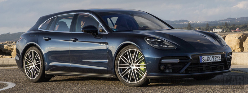 Обои автомобили Porsche Panamera Turbo S E-Hybrid Sport Turismo (Night Blue Metallic) - 2017 - Car wallpapers