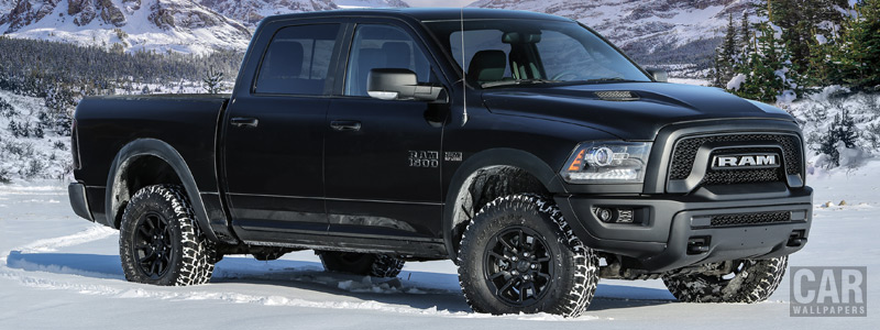 Обои автомобили Ram 1500 Rebel Black Crew Cab - 2017 - Car wallpapers