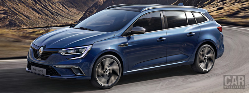 Обои автомобили Renault Megane Estate GT - 2016 - Car wallpapers