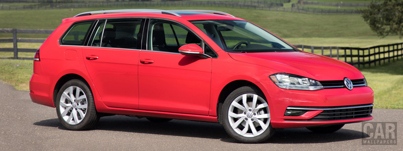 Обои автомобили Volkswagen Golf TSI SportWagen US-spec - 2018 - Car wallpapers