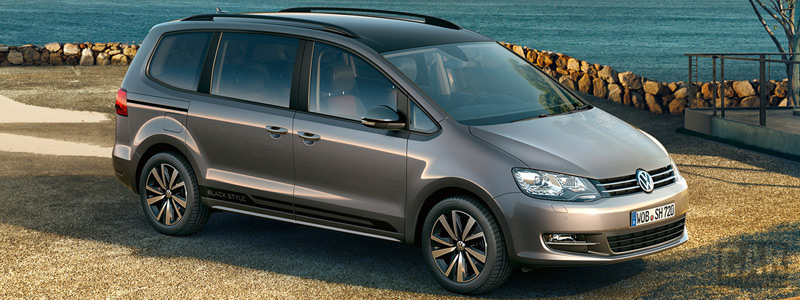Обои автомобили Volkswagen Sharan Black Style - 2018 - Car wallpapers
